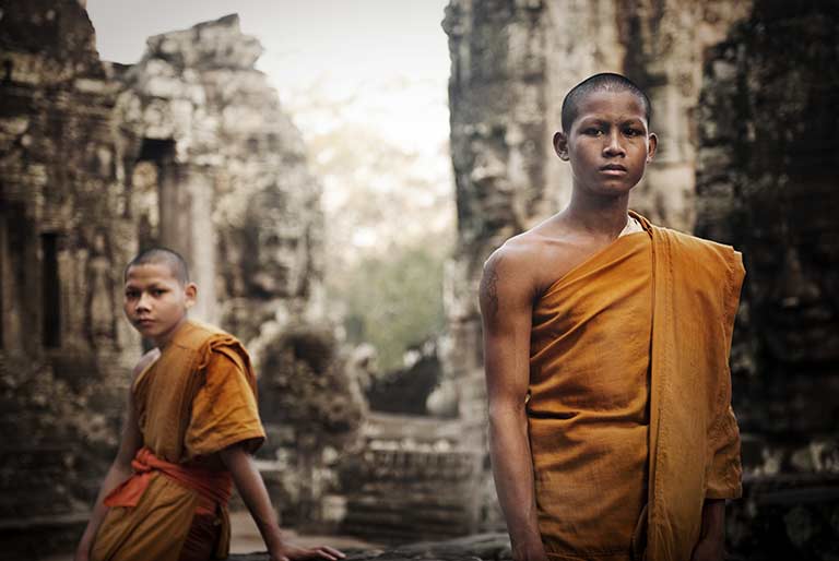 Khmer Monks