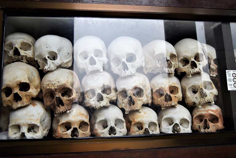 Skulls from the killing fields