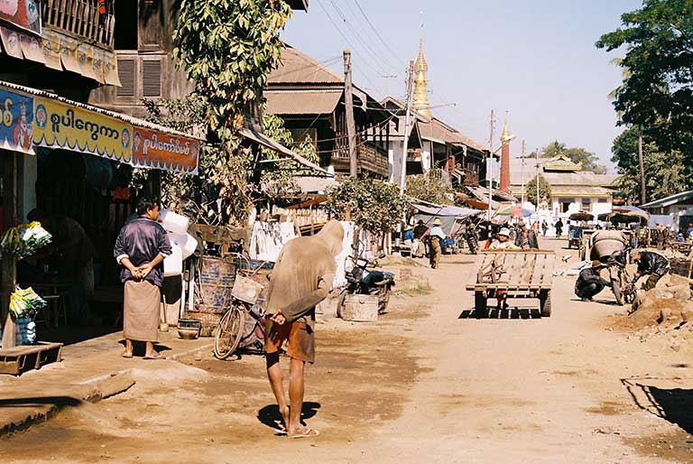 Katha Main Street in the 90s
