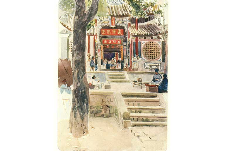 Joss House, Bhamo by WG Burn Murdoch