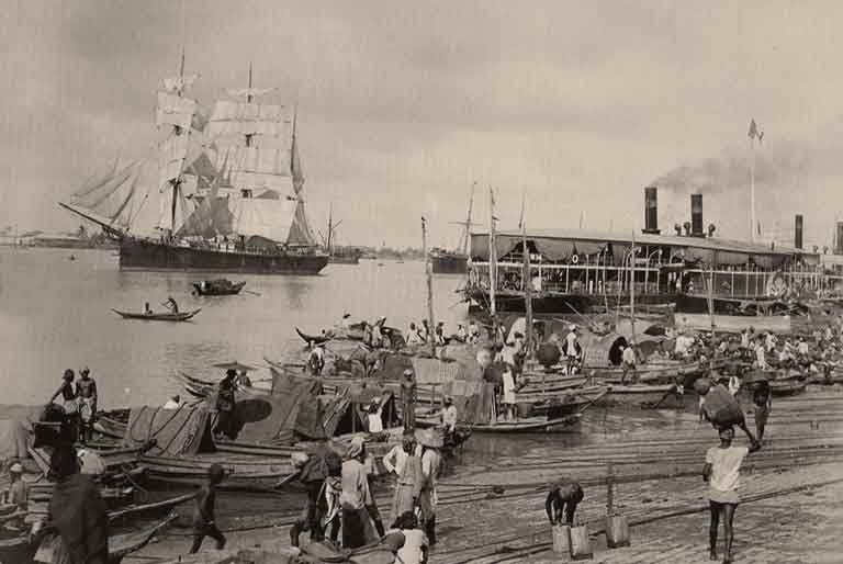 Scene from the Rangoon River