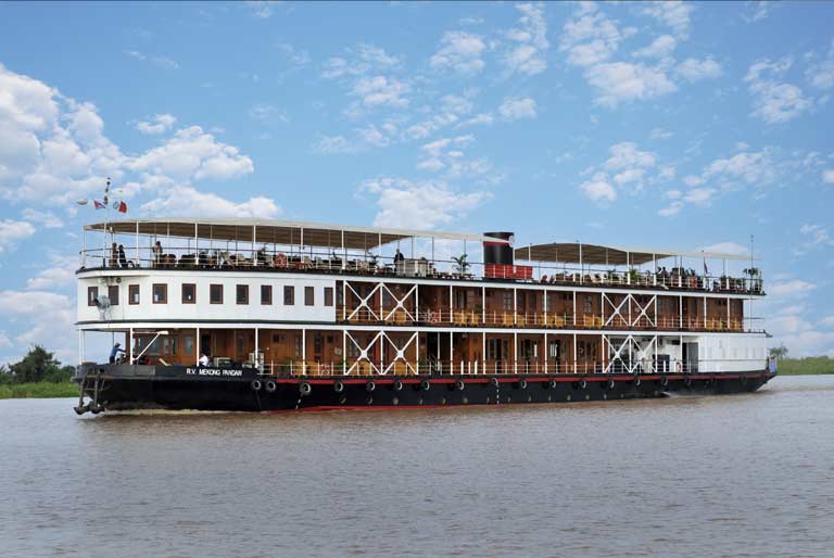 Traditions: A Pandaw, a shallow-draft river cruiser, on the Mekong river