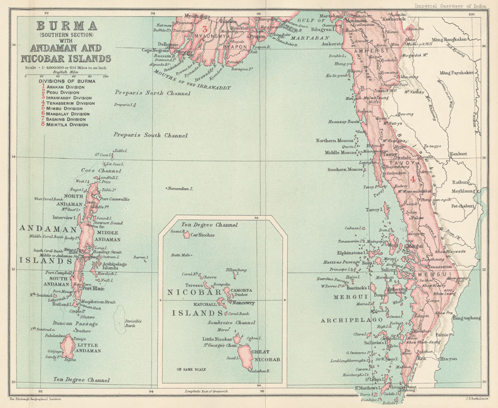 British Burma Map