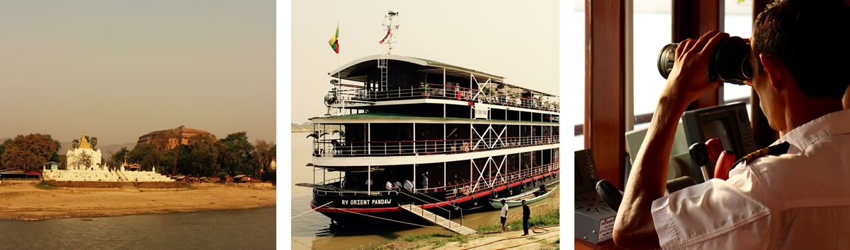 Marcus Williams on the Mandalay Pagan Packet river cruise in Burma