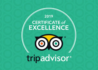 TripAdvisor Certificate of Excellence