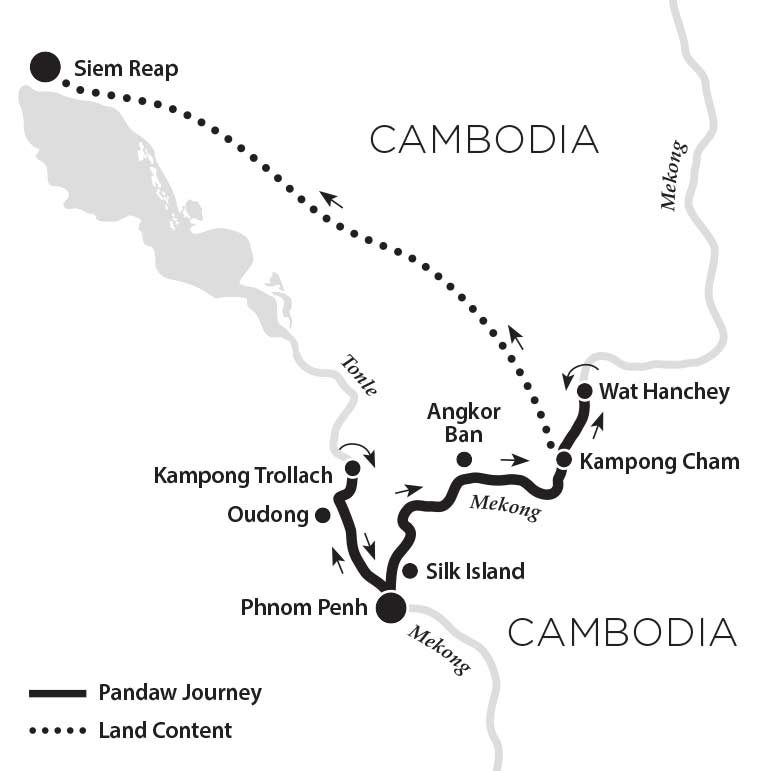 Cruise From Phnom Penh To Siem Reap in 2024/2025 Pandaw