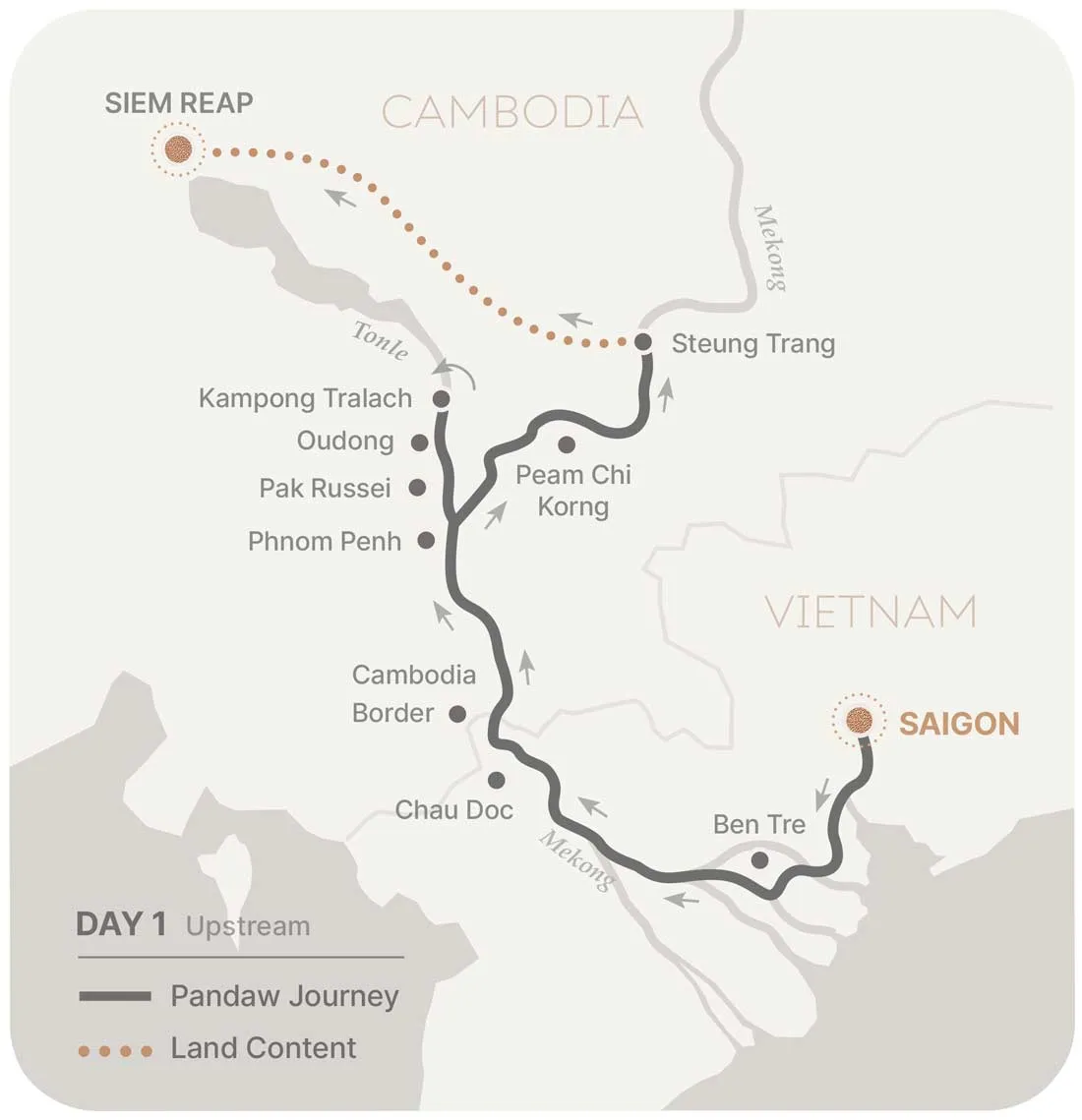 Day 1 Route Map