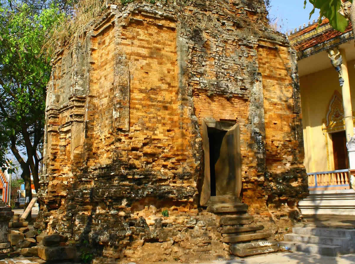 Part of the architecture at Wat Hanchey