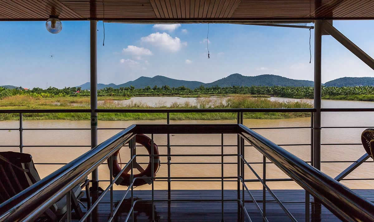 View of the Kinh Thay river from one of our Pandaw vessels